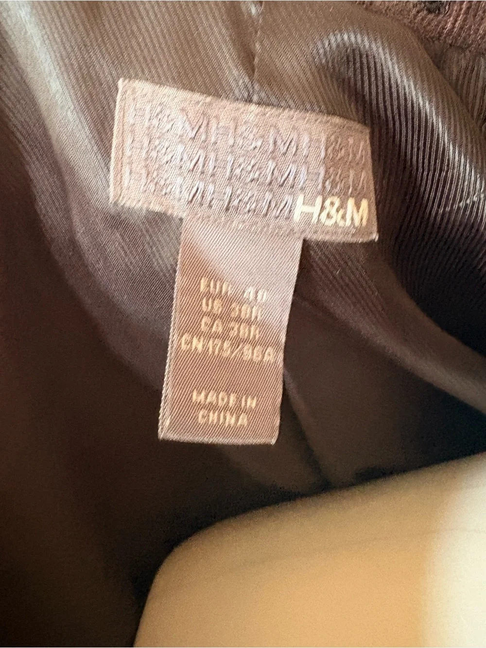 H&M Dark Brown Corduroy Blazer - Two-Button Sport Coat